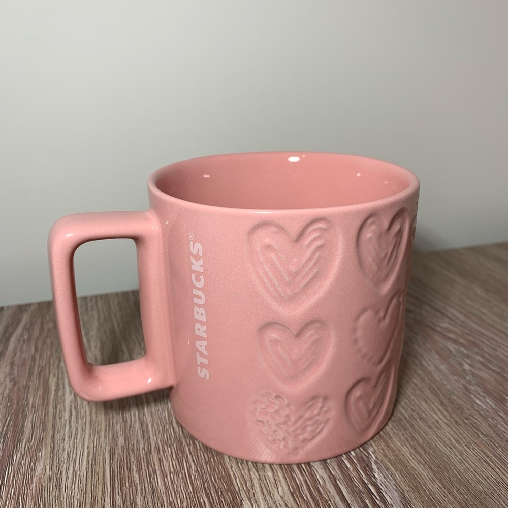 Starbucks 2022 Valentines Pink Heart Mug